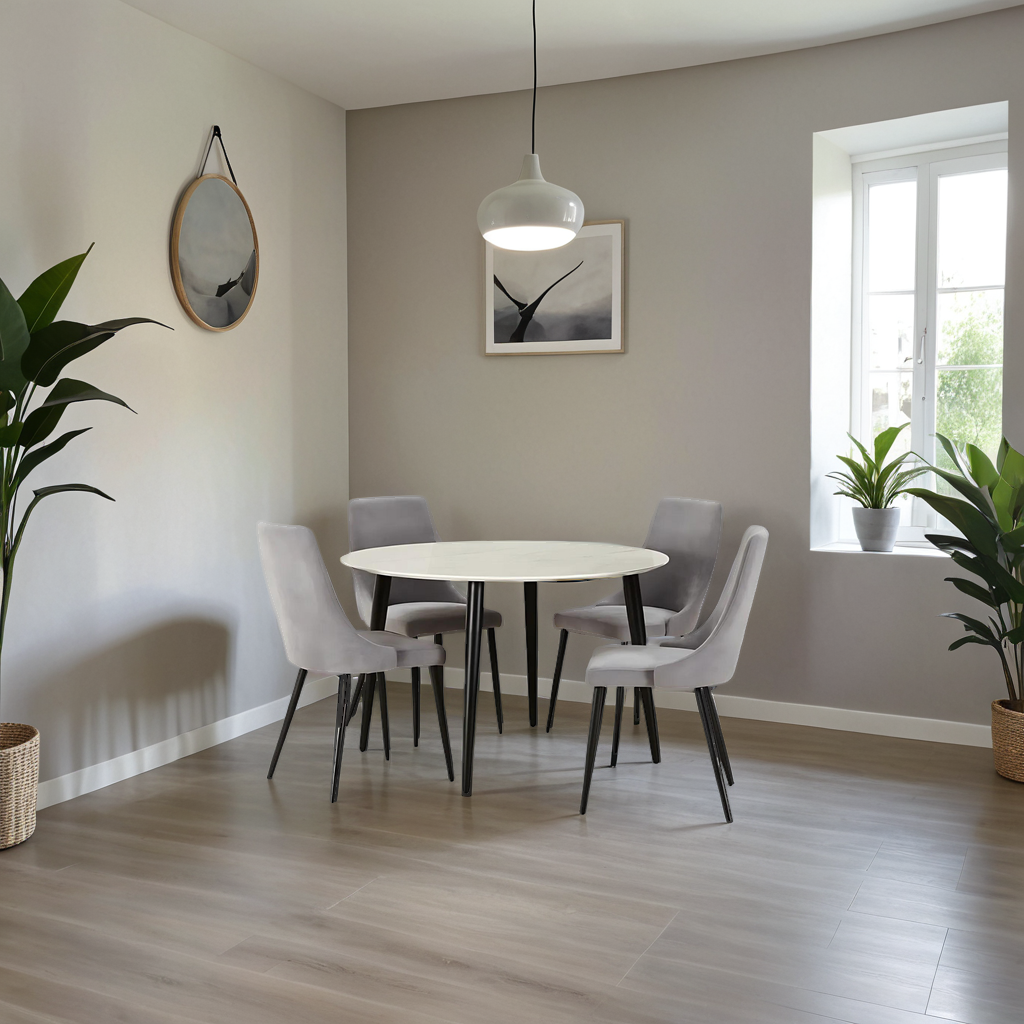 MFURN Nordic Style 5pc Dining Set