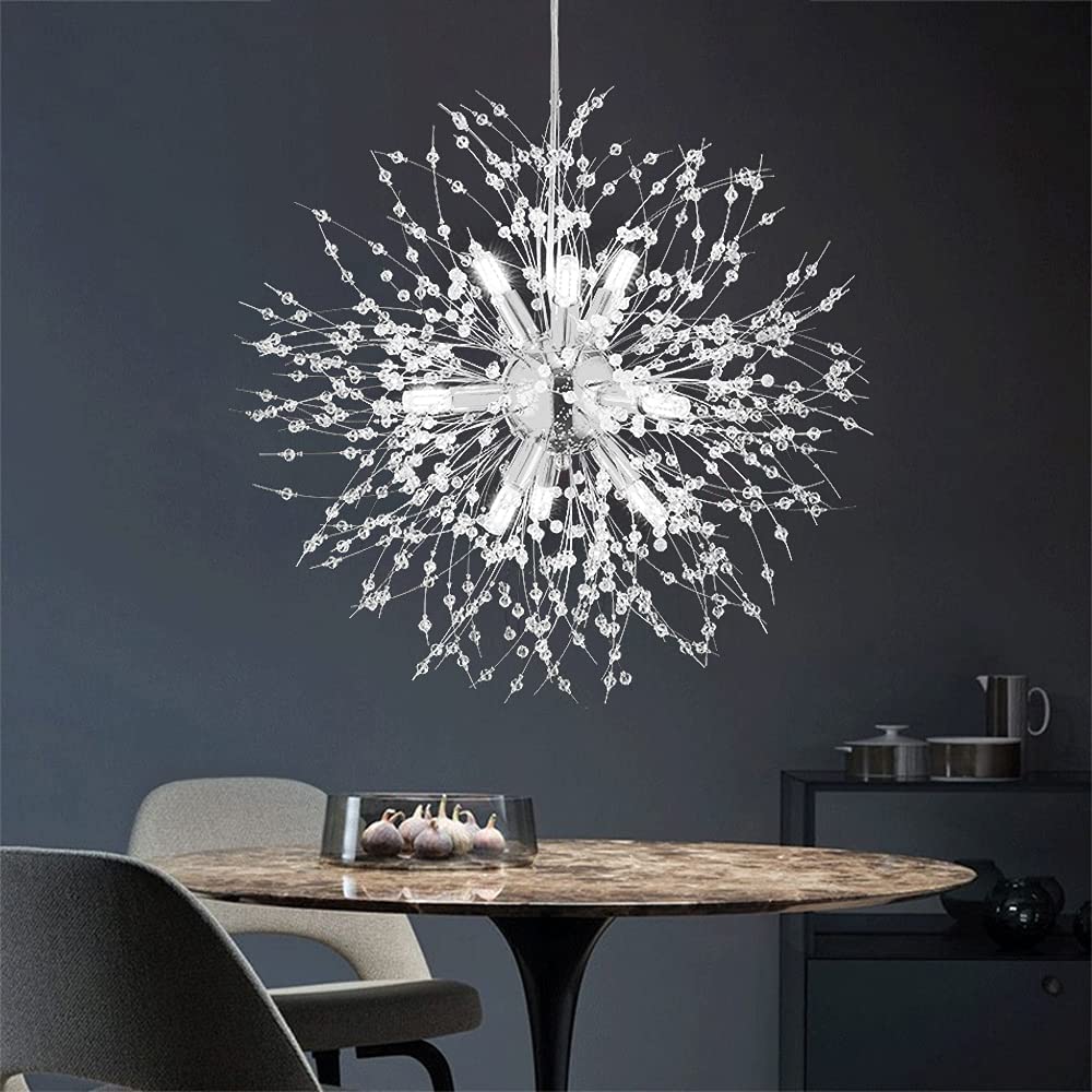 Crystal Fireworks Pendant Lamp Chrome