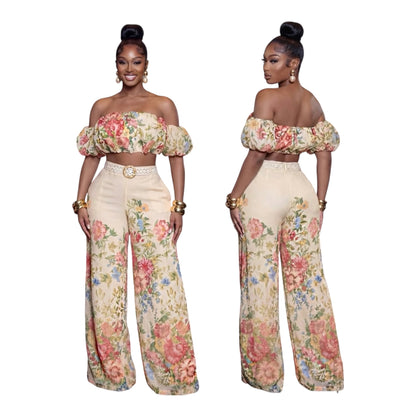 Ladies Summer Floral 2pc Set-Various Options