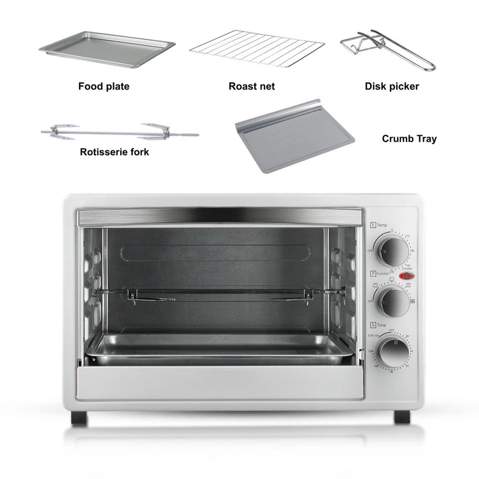 RAF Household Multifunction Oven  40L Large Capacity 2Color 1500W Fully Automatic Intelligence  Visual Electric Oven