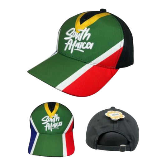 South African Embroidered Sports Peak Cap