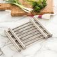 Durable Thick Convenient Pot Trivet for Kitchen Dining Tableware Accessories Heat Resistant Trivet Stainless Steel Adjustable Cooking Pot Accessories for Home & Kitchen
