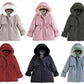 Ladies Hooded Faux Fur Lined Parka Jacket - Various Colours