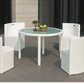 Mhome 5-Piece Patio Dining Set – Modern Outdoor Elegance