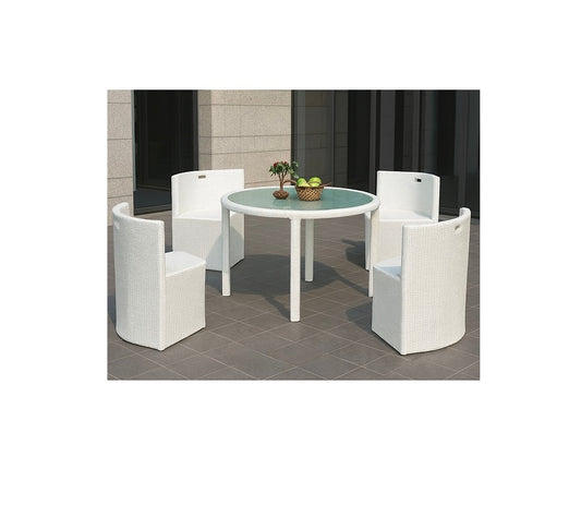 Mhome 5-Piece Patio Dining Set – Modern Outdoor Elegance