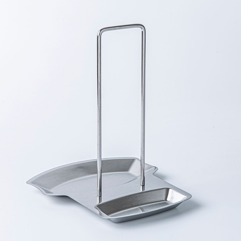 Stainless Steel Pan & Pot Lid Holder – Spoon Rest & Lid Stand