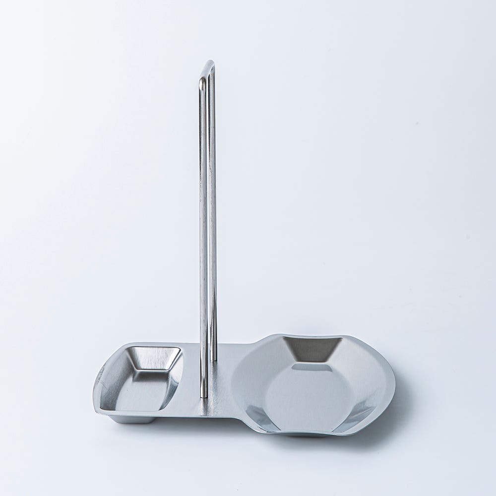 Stainless Steel Pan & Pot Lid Holder – Spoon Rest & Lid Stand