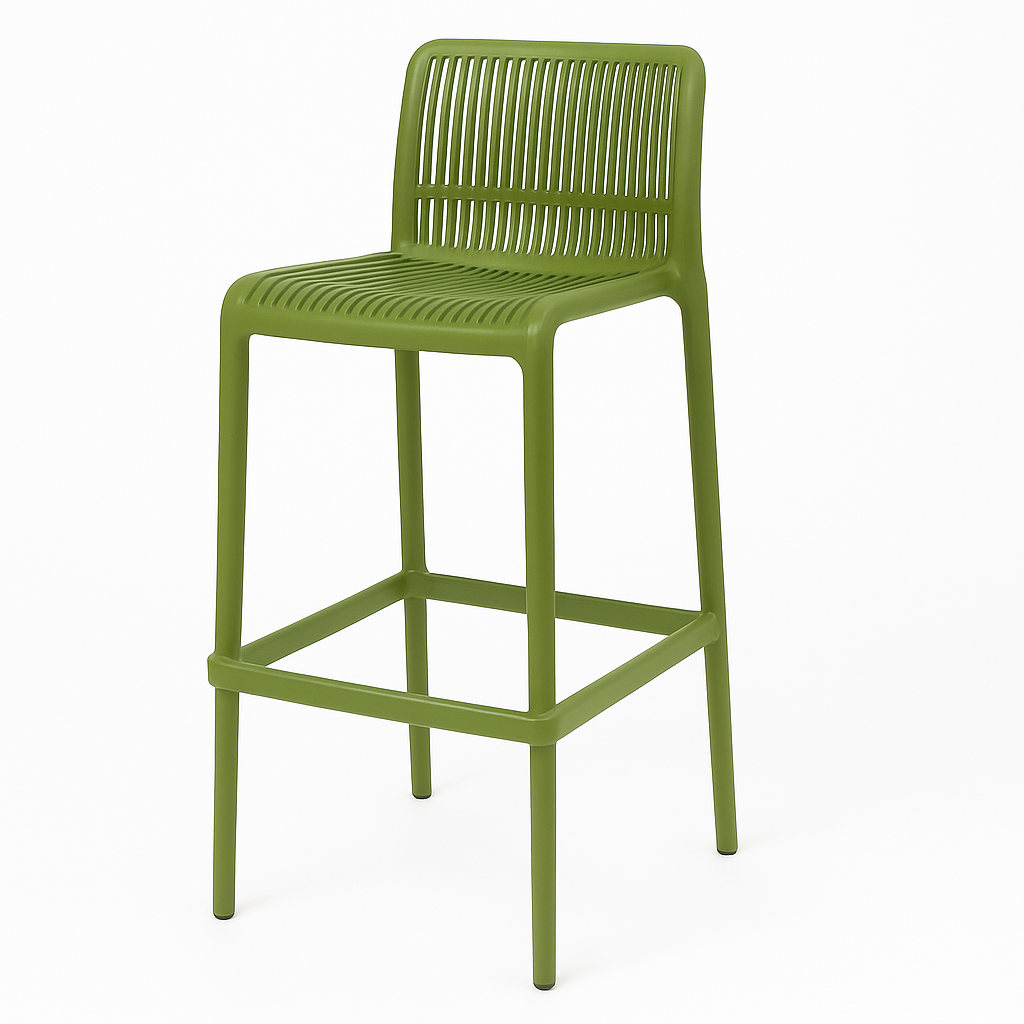 MFurn Modern Bar Stool – Contemporary Patio & Indoor Counter Chair-Various Colours