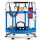 Trampoline for Kids with Enclosure, Gymnastics Bar & Toy, 140cm