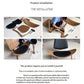 Three-Legged Shell Chair Mid Century Modern Lounge Chair with Black Leather Molded Plywood Accent Chair Reading Side Chair for Bedroom, Study, Office, Living Room-PreOrder Sales Available