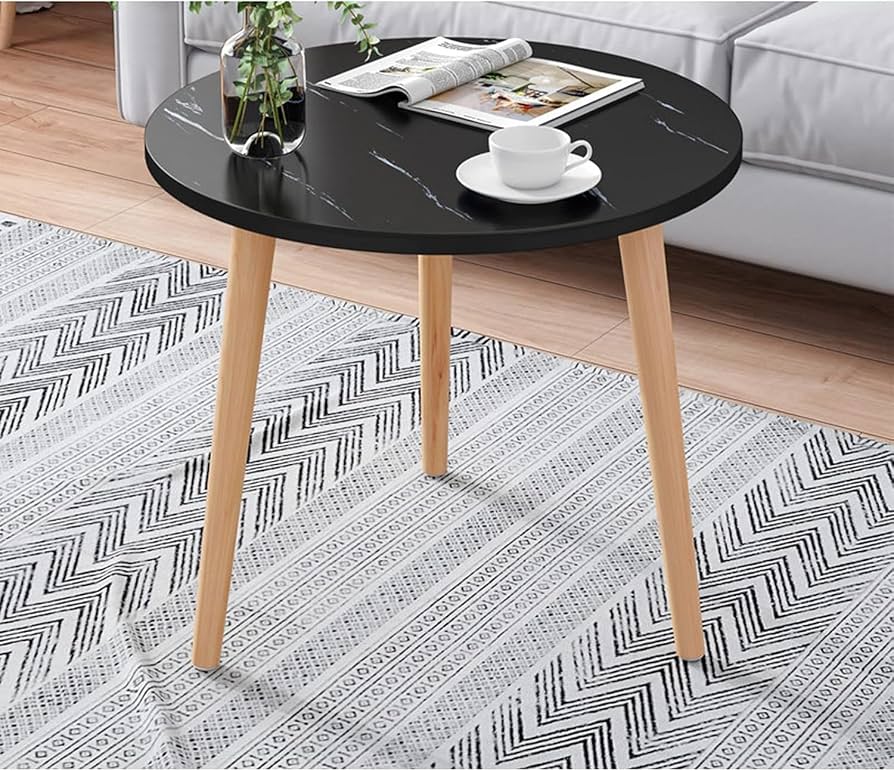 MFURN Coffee Table Faux Marble Design Table Side Tables, Sofa Mobile Small Coffee Table Bedside Tables Corner Mini Round Table-Various Options