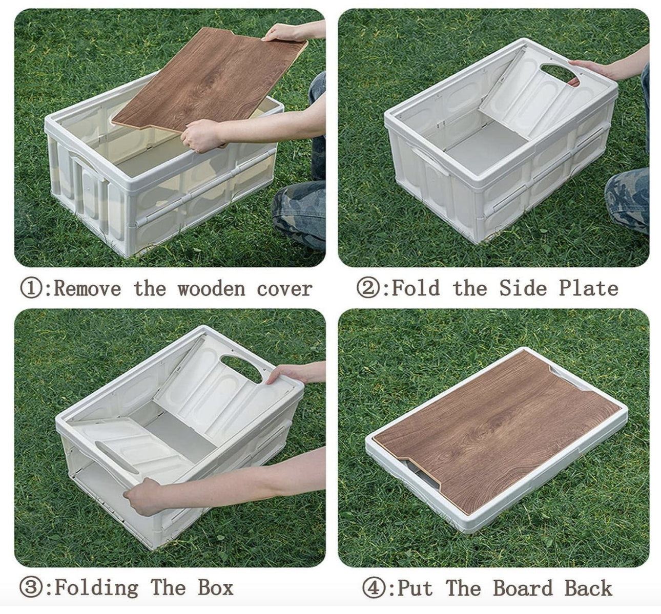 MHome Multifunctional Foldable & Stackable Storage Box