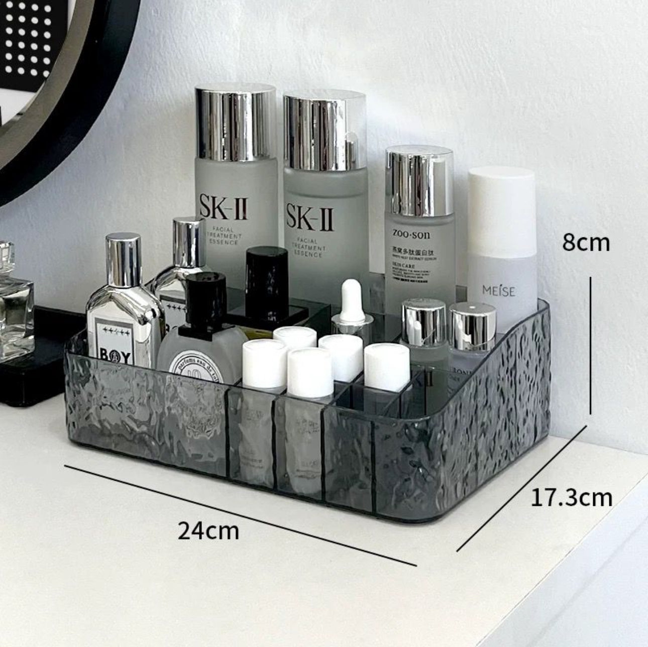 Ripple Clear Makeup Organiser