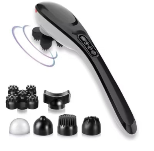 Cordless Handheld Back Massager,Rechargeable Electric Deep Tissue