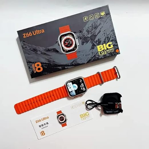 Z66 Ultra Series 8 Smart Watch Ultra Big 1.93 Inch Screen Smartwatch Heart Rate Monitor Ultra Smart Watch