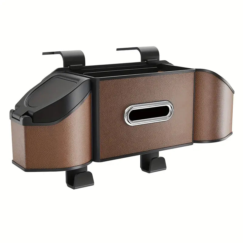 Car Multi-Functional Storage Box – Tissue Holder, Cup & Phone Organizer