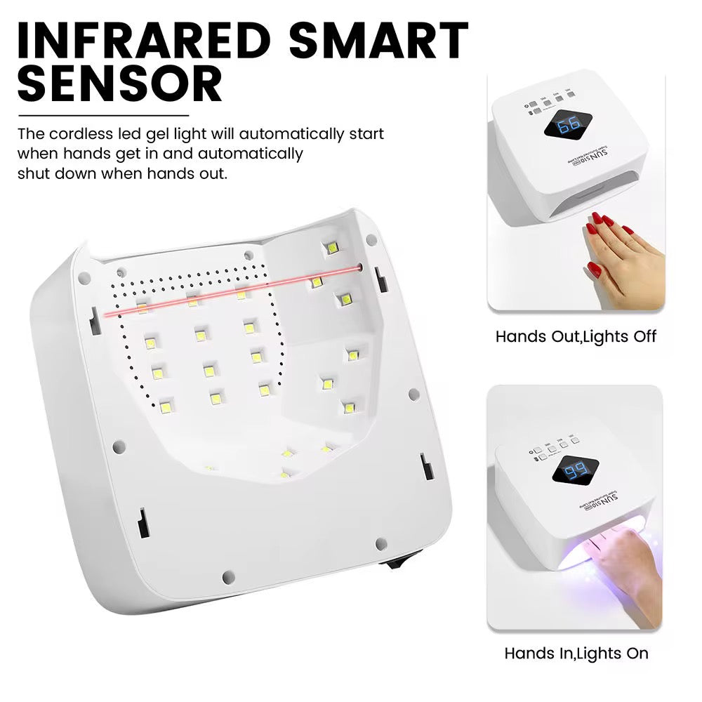 SUN S10 Cordless Rechargeable LED Nail Lamp