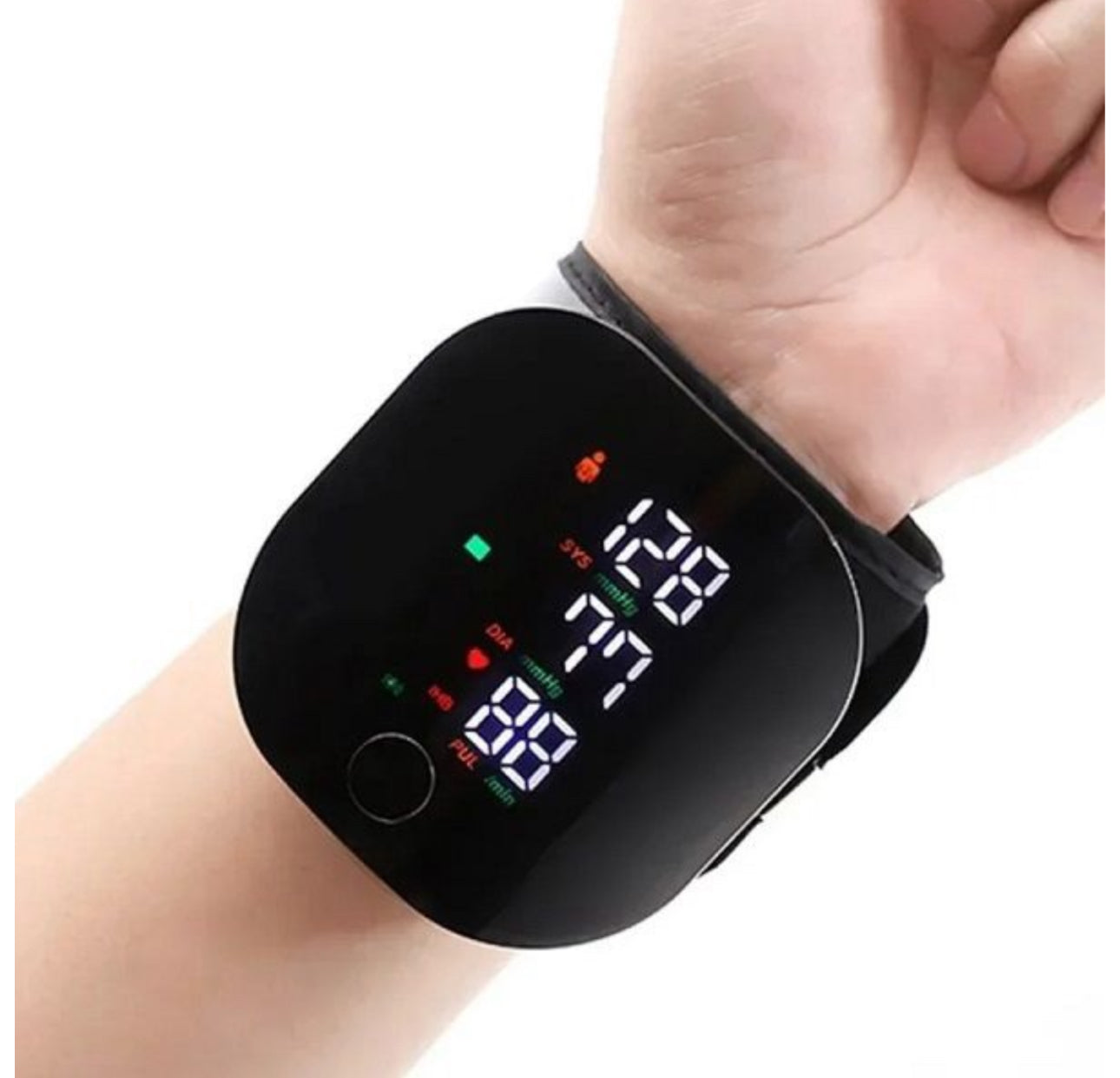 MTech Wrist Blood Pressure Monitor – Portable, Rechargeable & Voice Assisted