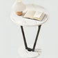 MFurn Contemporary End Accent Table – Marble Top with Metal Frame
