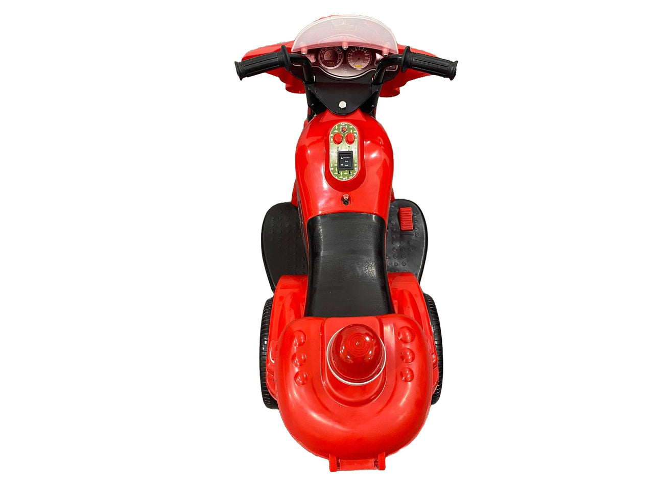Kids Ride On Electric Police Motorcycle - Red/Blue