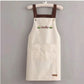 Kitchen Apron Sleeveless Waterproof Hand-wiping Cooking Baking Home Chef Aprons With Pockets Waiter Pinafore Logo Design Custom