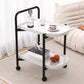 Storage Trolley Cart Removable Side Table with Wheels Multifunctional Storage Organizer for Kitchen Bathroom Living Room Laundry,Utility Rolling Carts 2Tier- Various Options