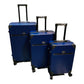 Retro Travel 3pc Trolley Case with Lock-Various Colours