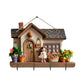 MHome 2D Simple Colorful Wooden And Home Key Hanger With Four Metal Hooks- Various Designs