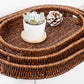 MHome Wicker Storage Basket Oval 3pc Set