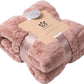 Kingole Faux Rabbit Fur Luxury Throw Blanket, Cozy Couch Sofa Bed Super Soft and Warm Plush Microfiber Fleece Queen - Various Colours Available