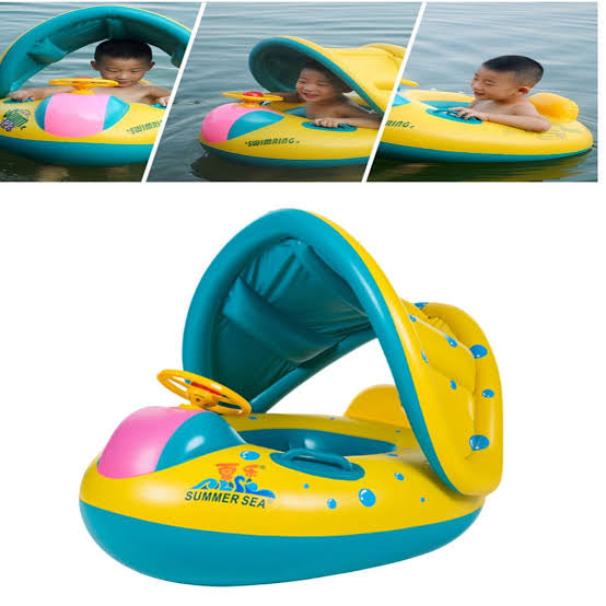 Kids Inflatable  Float with Sun Shade