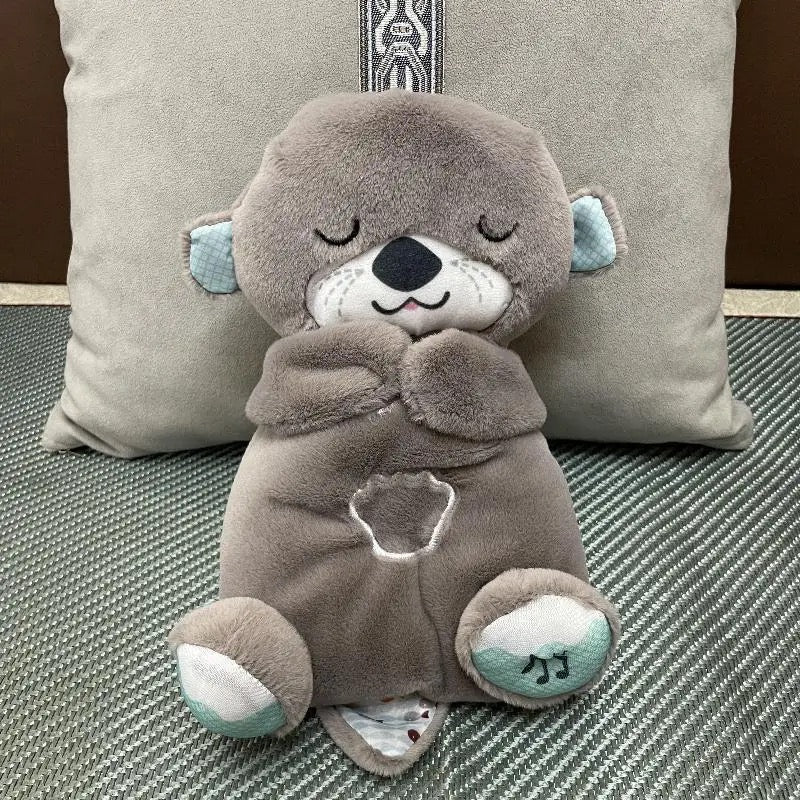 GENERIC Breathing Otter Sleep Buddy - Soothing Plush Doll with Rhythmic Breathing, Music, and Lights | Calming Sleep Aid for Newborns | Baby Otter Sound Machine | Battery Not Included Various Options