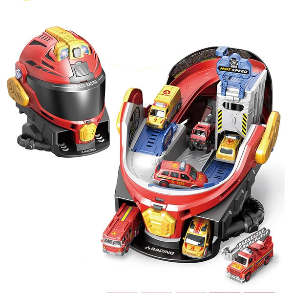 Kids Race Track Helmet Toy