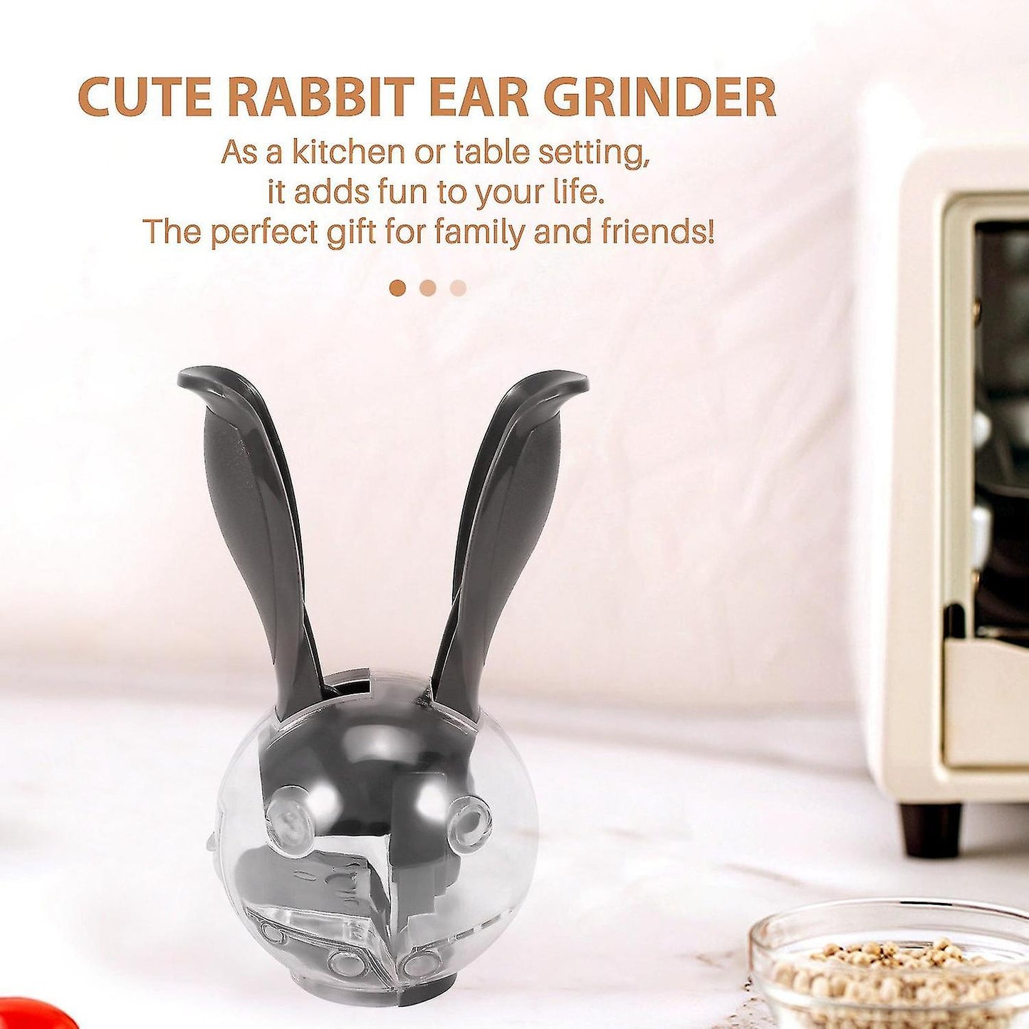 Mini Salt & Pepper Grinder – One-Handed Squeeze Grinder with Adjustable Coarseness