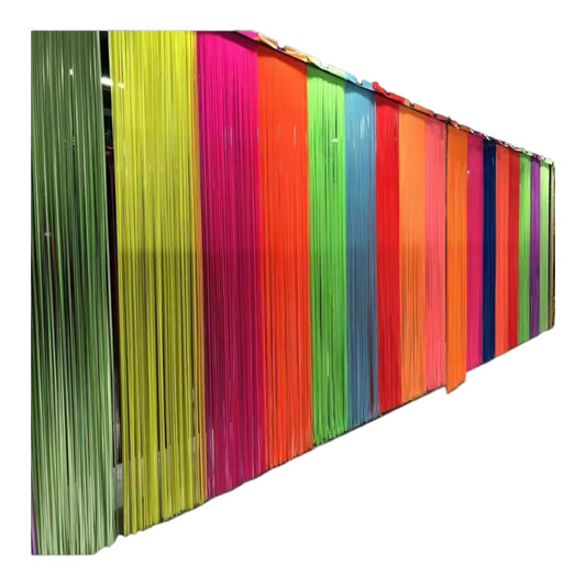 Party Decoration Foil Fringe Backdrop for Birthday , Wedding - 2M
