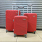Large 31` Inch Size 3 Piece Hard Outer Shell Luggage Set