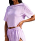Ladies Summer Outfits for Women,Womens Loungewear Set,Ladies Nightgowns Set,Women Casual Solid Crewneck Short Sleeve Blouse Fashion Short Pants Pajamas
