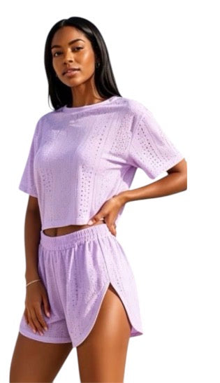 Ladies Summer Outfits for Women,Womens Loungewear Set,Ladies Nightgowns Set,Women Casual Solid Crewneck Short Sleeve Blouse Fashion Short Pants Pajamas