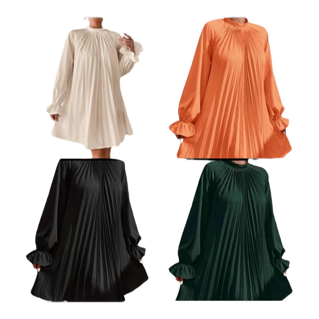 Ladies Elegant Sexy Pleated Dress
