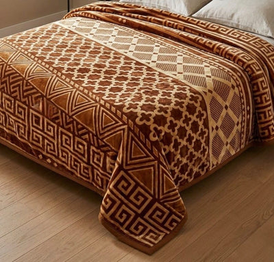 MHome Faux Mink 2ply Blankets Without Fibre-Various Colours