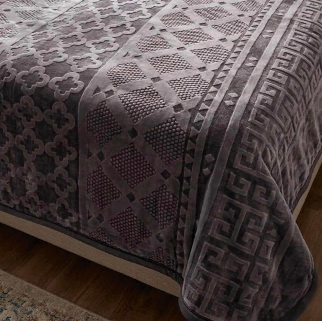 MHome Faux Mink 2ply Blankets Without Fibre-Various Colours