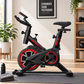 Pro-Sportz Indoor Flywheel Spin Bike, Adjustable Home Gym Exercise Bike with Anti-Slip Pedals