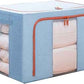 Clothes Storage Box with Transparent Window, Storage Box, Wire Included, Storage Case, Stacking, Clothes Case, Large Capacity, Clothes Storage, Foldable, Easy to Take Out, Handle, Washable, Dustproof, Moisture-Proof, Clothes, Toys, Documents, Living Room,