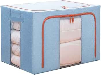 Clothes Storage Box with Transparent Window, Storage Box, Wire Included, Storage Case, Stacking, Clothes Case, Large Capacity, Clothes Storage, Foldable, Easy to Take Out, Handle, Washable, Dustproof, Moisture-Proof, Clothes, Toys, Documents, Living Room,