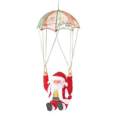 Christmas Vintage Parachute Santa Claus Singing Dancing Animated Christmas Decoration Gift