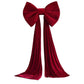 Christmas Tree Topper Bow, Extra Large Red Velvet Bows for Home Christmas Tree Toppers Wreath Wall Room Party Holiday Decor 60x180cm