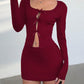 Ladies Sexy Bow Front Top/Skirt-Various Colours
