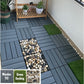 MHome Composite PVC Non-Slip Outdoor Decking Tiles 10pc Pack