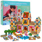 Kids DIY Children's Multi-functional Building Blocks Interactive Educational Wooden Doll House 268pc