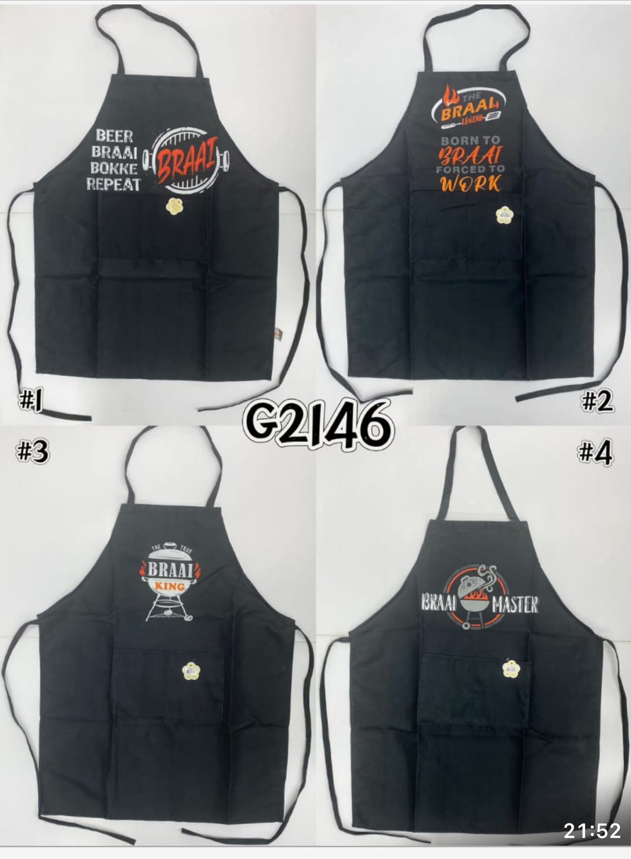 Braai Apron Unisex - Various Options